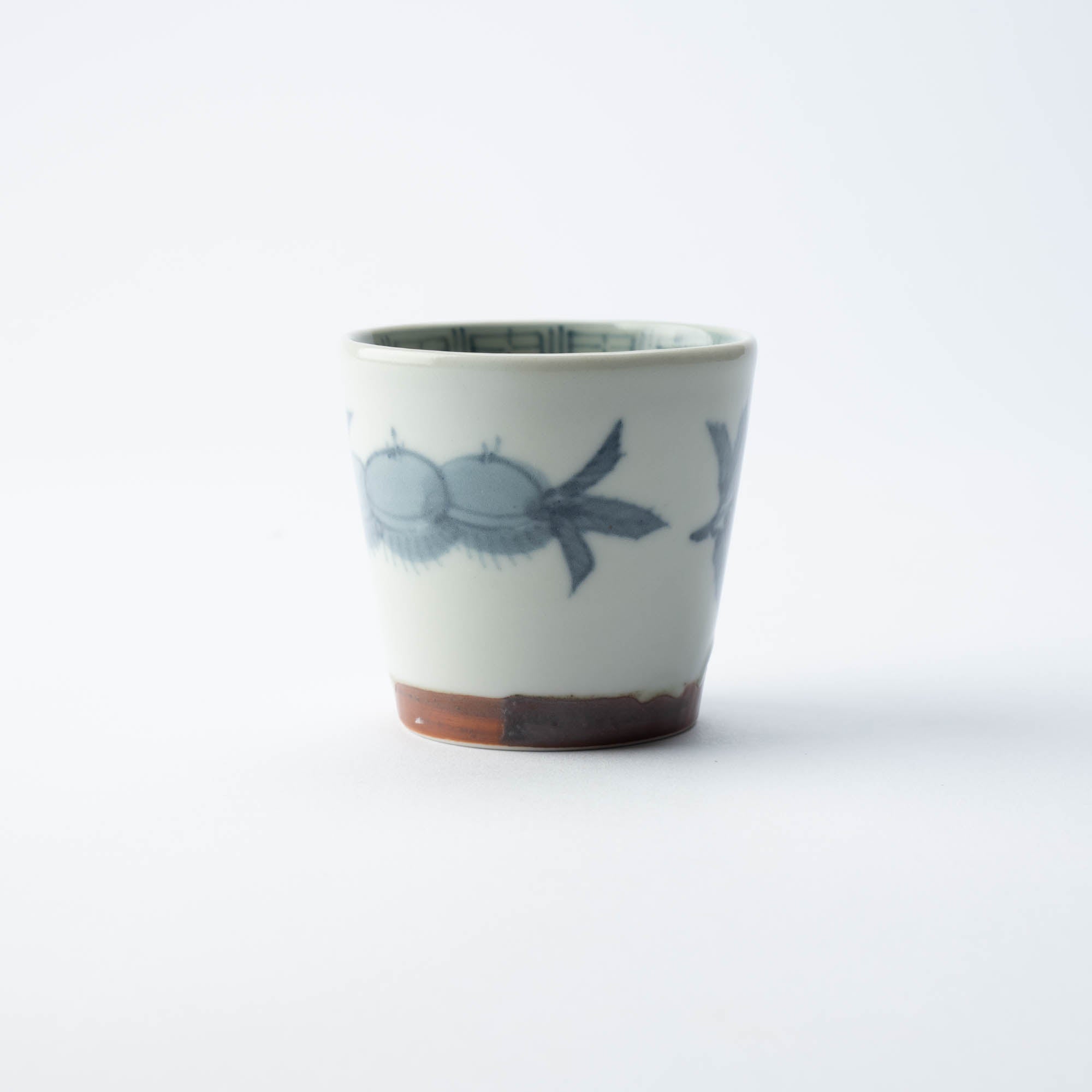 Ri Sanpei Chestnut Arita Guinomi Sake Cup - MUSUBI KILN - Quality Japanese Tableware and Gift