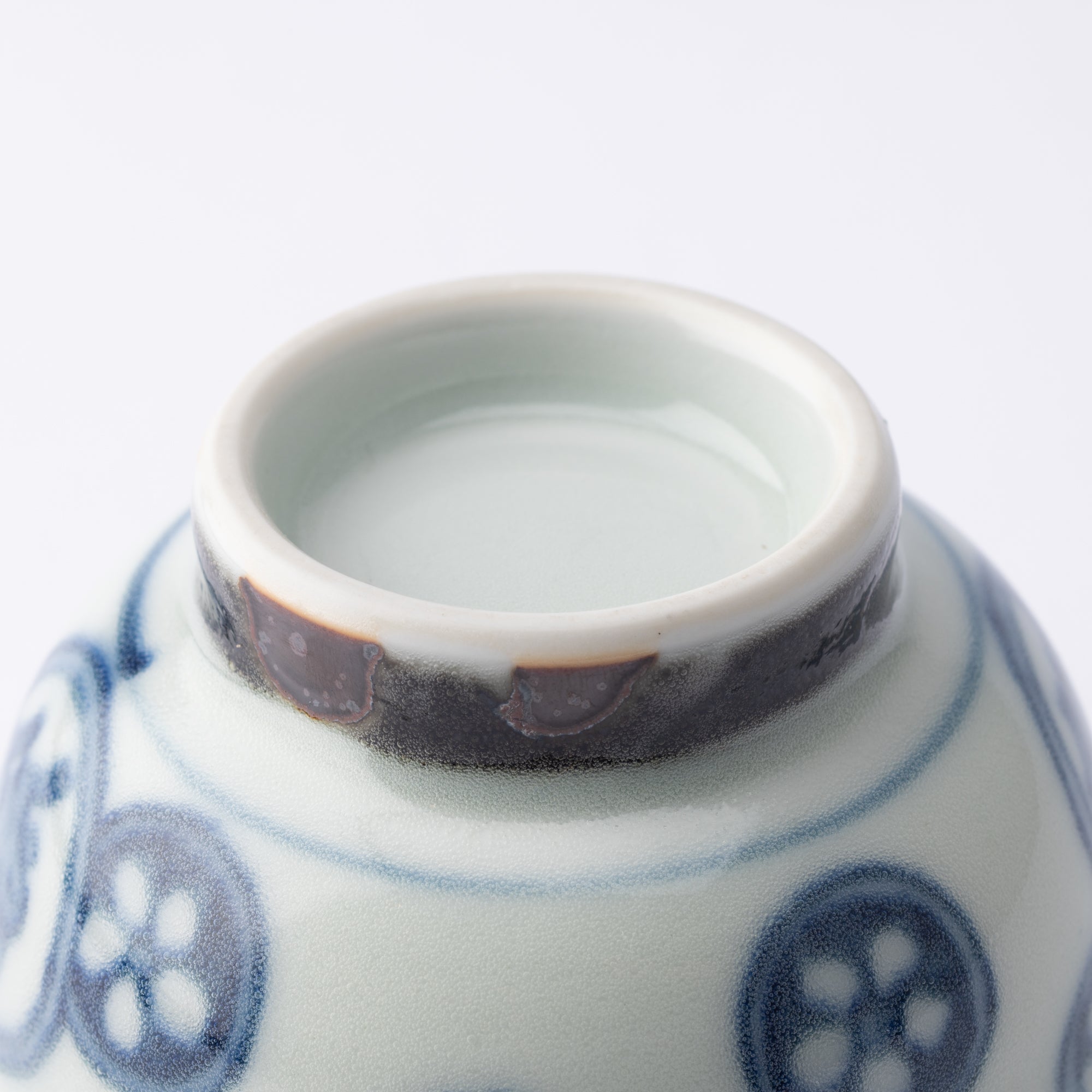 Ri Sanpei Rabbit And Circle Pattern Arita Japanese Teacup - MUSUBI KILN - Quality Japanese Tableware and Gift