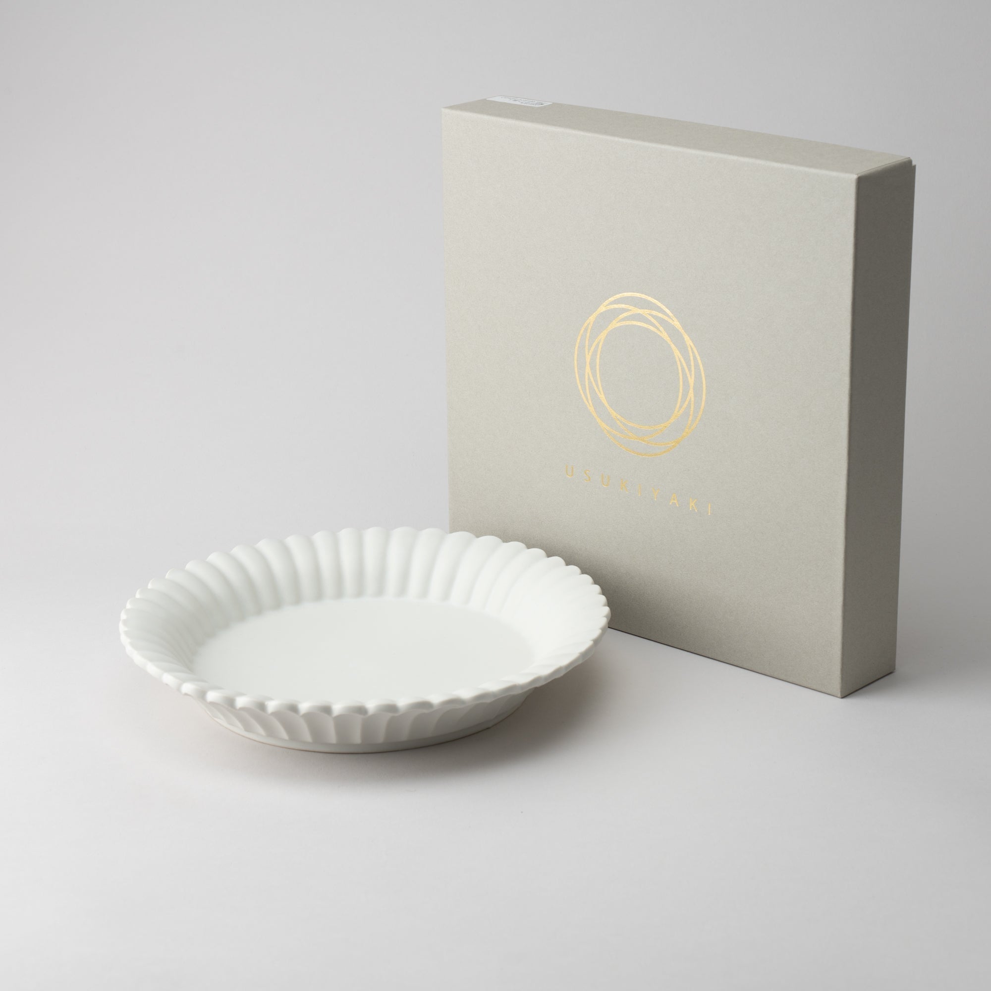 RINKA Usuki Dessert Plate L - MUSUBI KILN - Quality Japanese Tableware and Gift