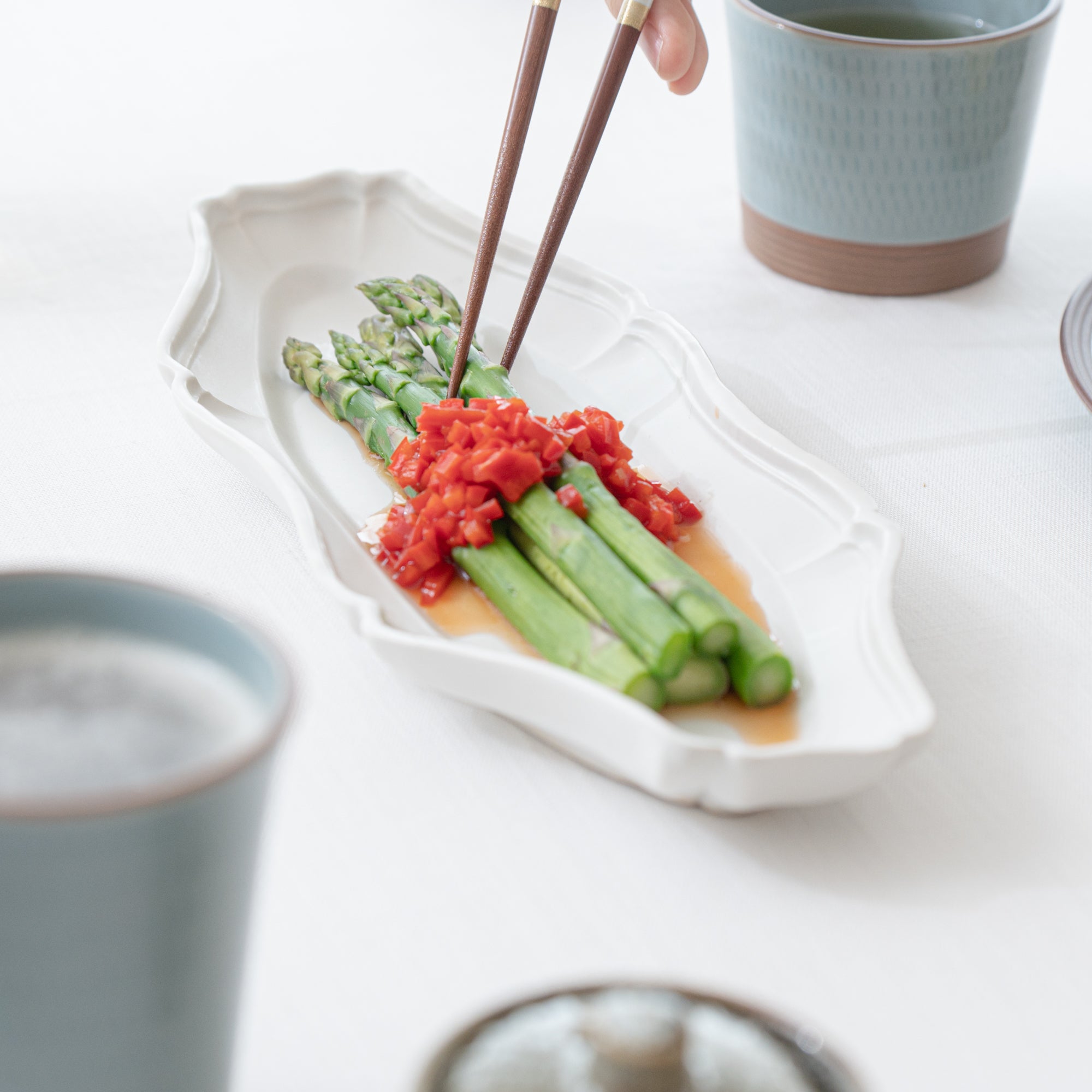 RINKA Usuki Oval Long Plate - MUSUBI KILN - Quality Japanese Tableware and Gift