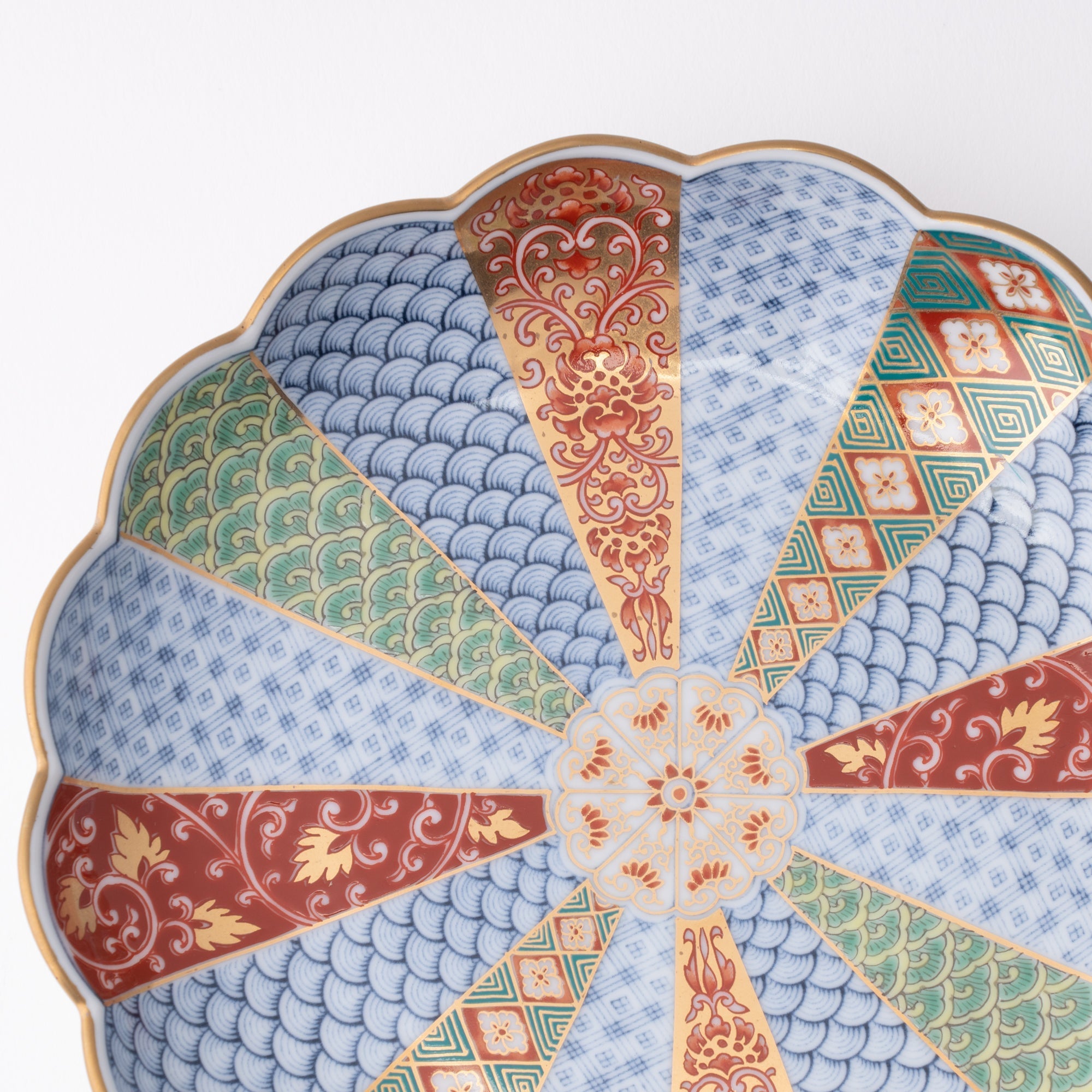 Rinkuro Kiln Old Imari Chrysanthemum Round Plate 6.2in - MUSUBI KILN - Quality Japanese Tableware and Gift