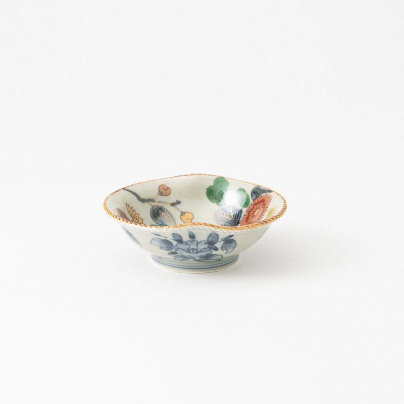 Rinkuro Kiln Old Imari Story Chrysanthemum Imari Kobachi Bowl - MUSUBI KILN - Quality Japanese Tableware and Gift