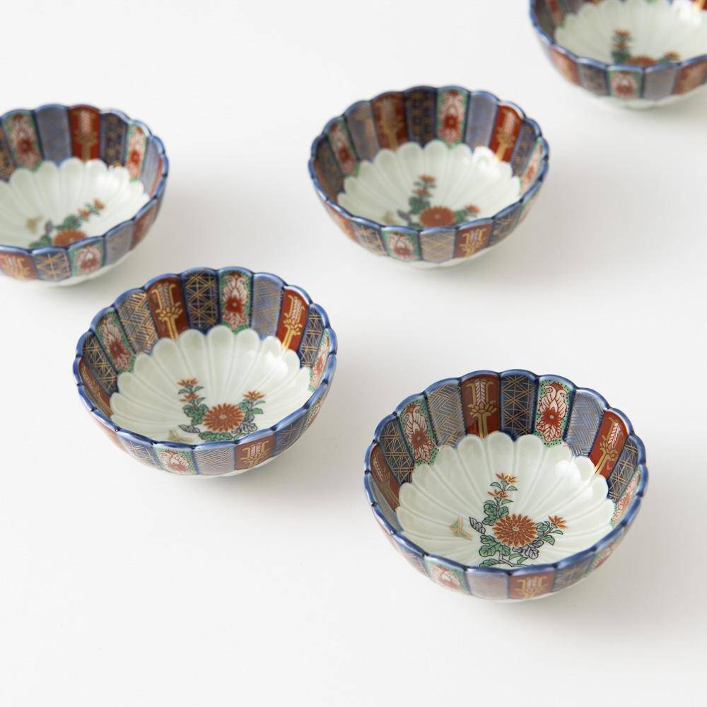 Rinkuro Kiln Old Imari Story Kozuke Imari Kobachi Bowl Set - MUSUBI KILN - Quality Japanese Tableware and Gift