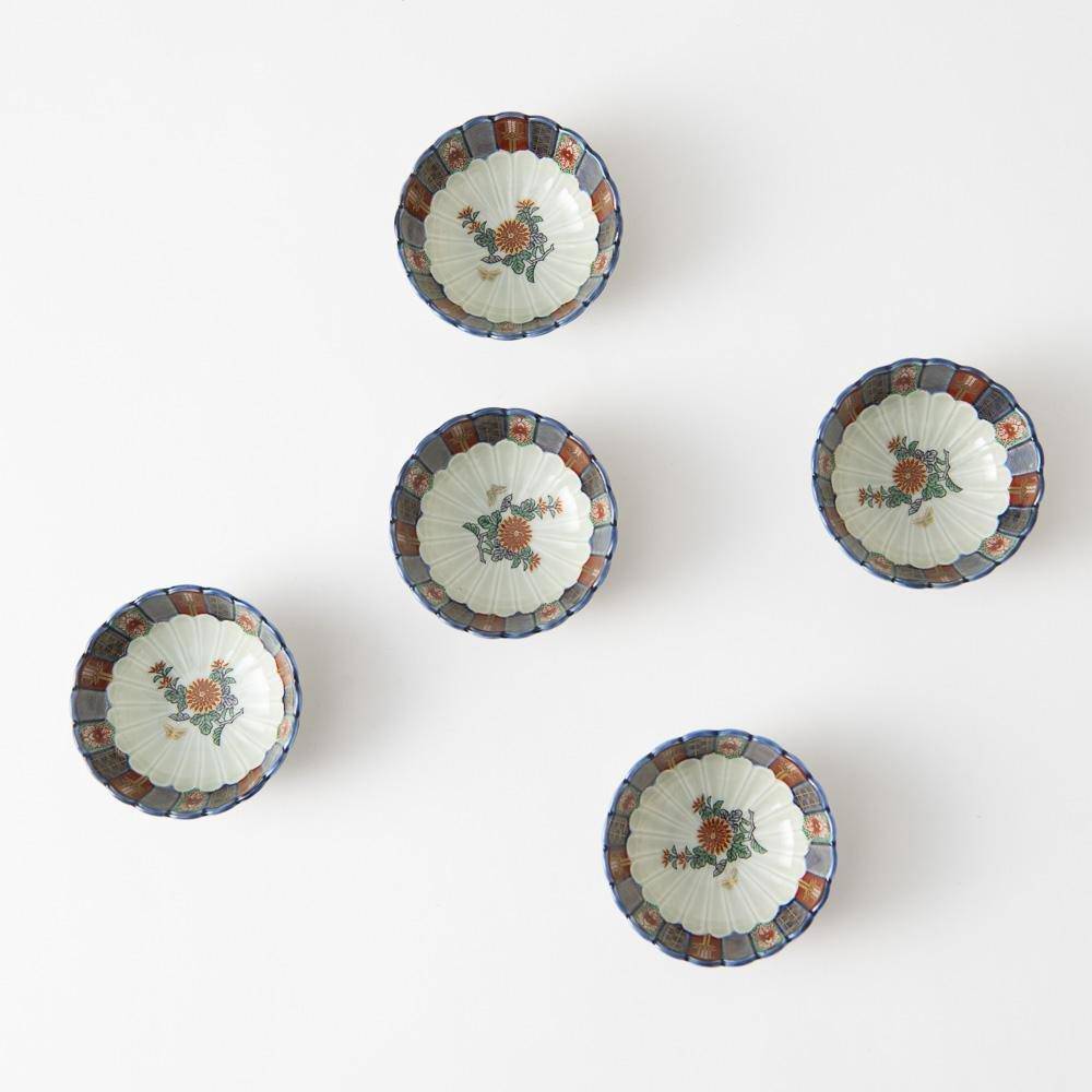 Rinkuro Kiln Old Imari Story Kozuke Imari Kobachi Bowl Set - MUSUBI KILN - Quality Japanese Tableware and Gift