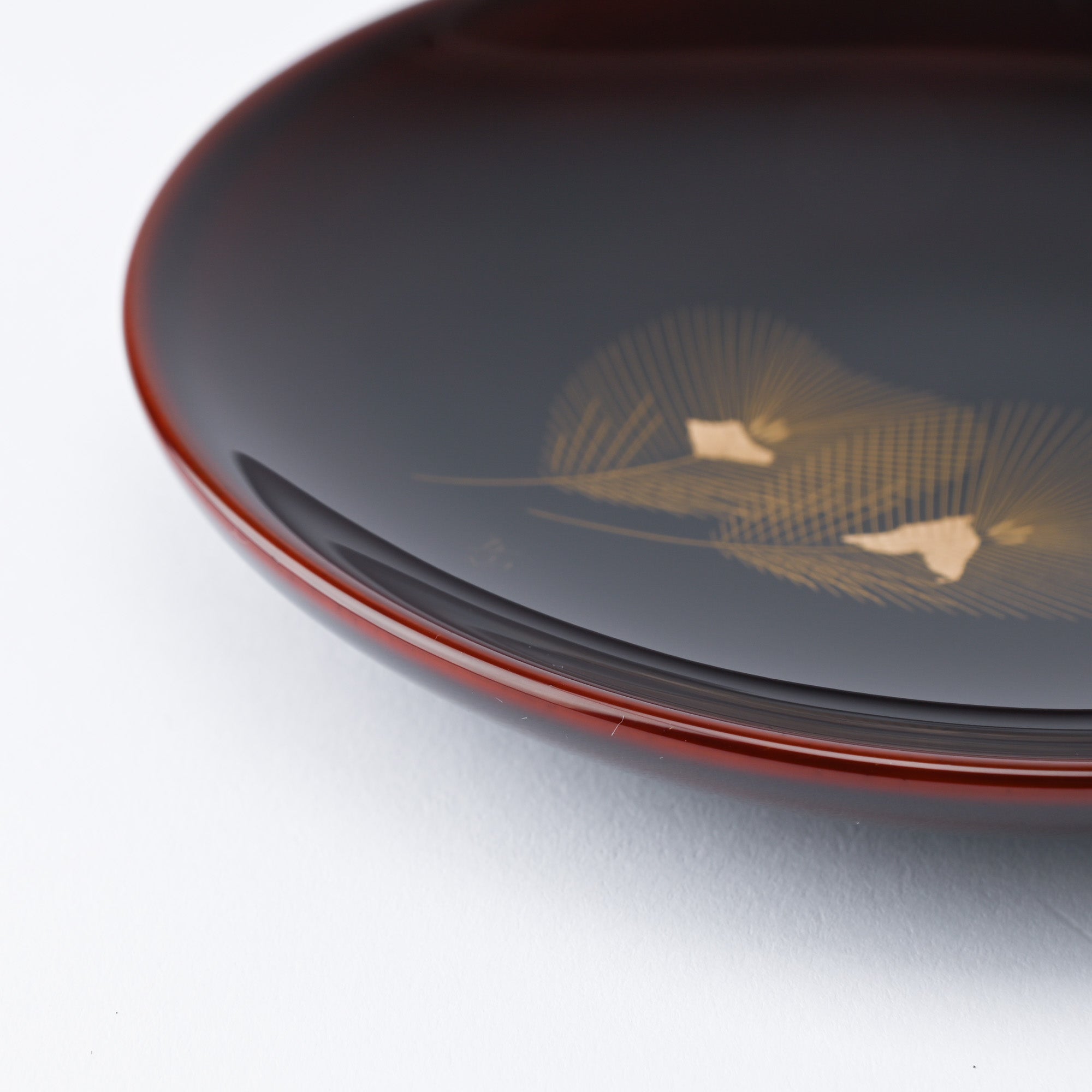 Ritsuzan Tomita Pine Echizen Lacquerware Side Plate Set - MUSUBI KILN - Quality Japanese Tableware and Gift