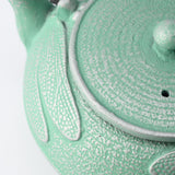 Roji Associates Mint Green Dragonfly Nambu Ironware Cast Iron Teapot - MUSUBI KILN - Quality Japanese Tableware and Gift