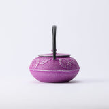 Roji Associates Purple Chrysanthemum Nambu Ironware Cast Iron Teapot - MUSUBI KILN - Quality Japanese Tableware and Gift