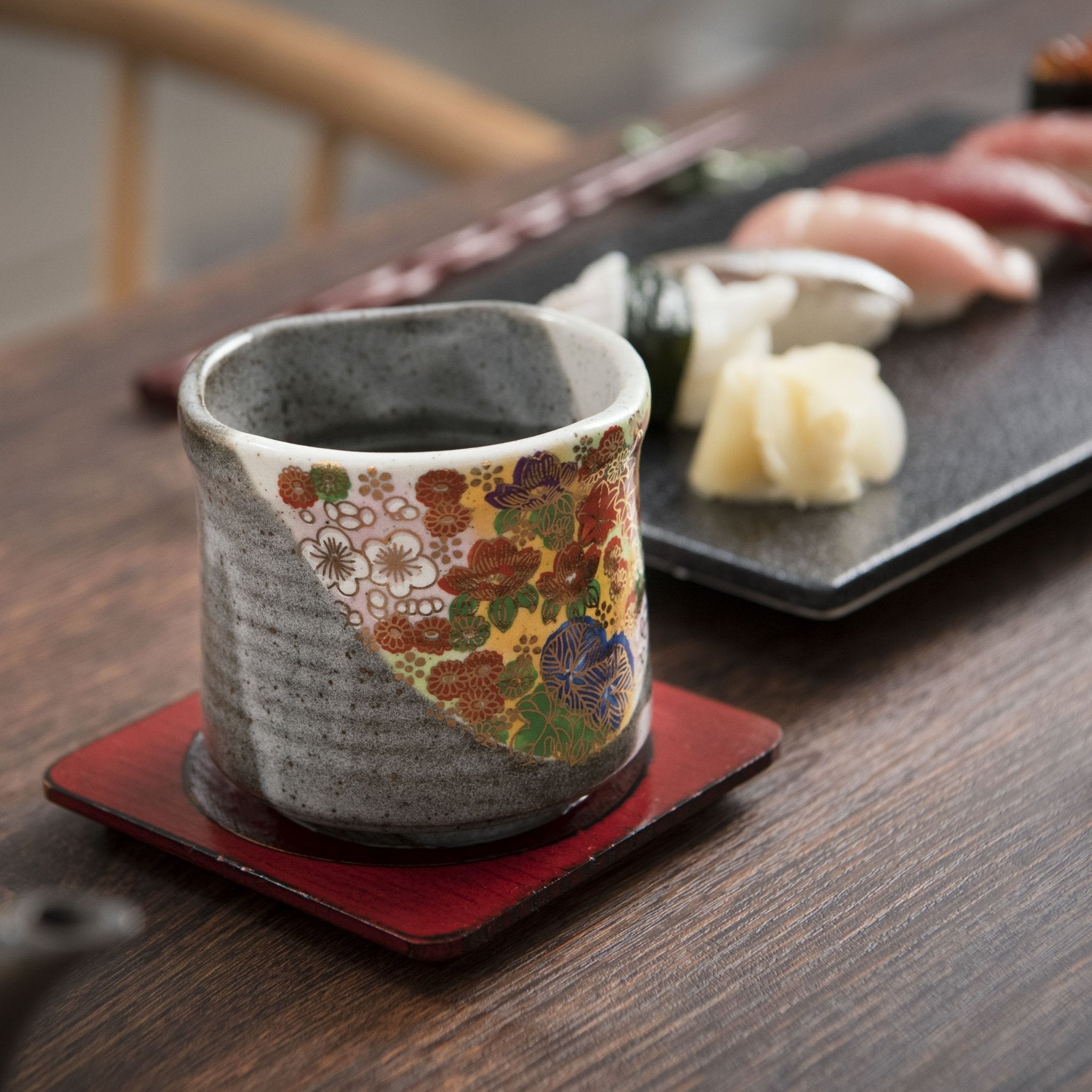 Round - cornered Yamanaka Lacquerware Coaster - MUSUBI KILN - Quality Japanese Tableware and Gift