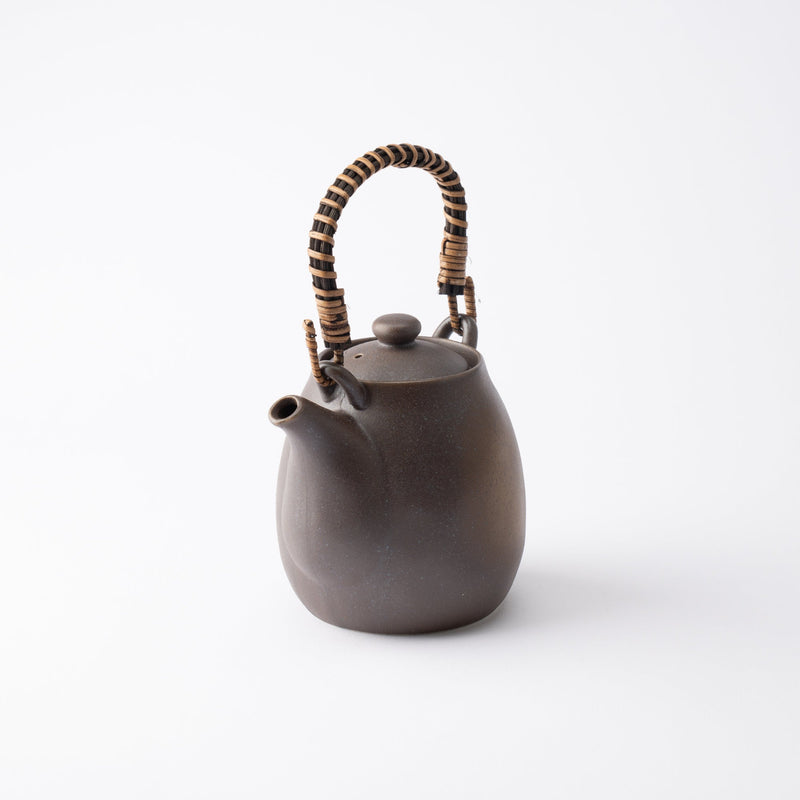 Rusty Brown Mino Ware Japanese Teapot 15.9oz(470ml) - MUSUBI KILN - Quality Japanese Tableware and Gift