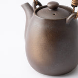 Rusty Brown Mino Ware Japanese Teapot 15.9oz(470ml) - MUSUBI KILN - Quality Japanese Tableware and Gift