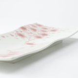 Sakura Kutani Rectangle Plate - MUSUBI KILN - Quality Japanese Tableware and Gift