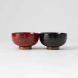 SAKURA Yamanaka Lacquerware Miso Soup Bowl - MUSUBI KILN - Quality Japanese Tableware and Gift