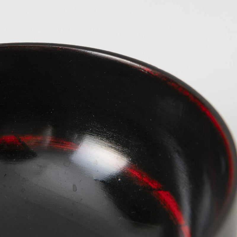 SAKURA Yamanaka Lacquerware Miso Soup Bowl - MUSUBI KILN - Quality Japanese Tableware and Gift