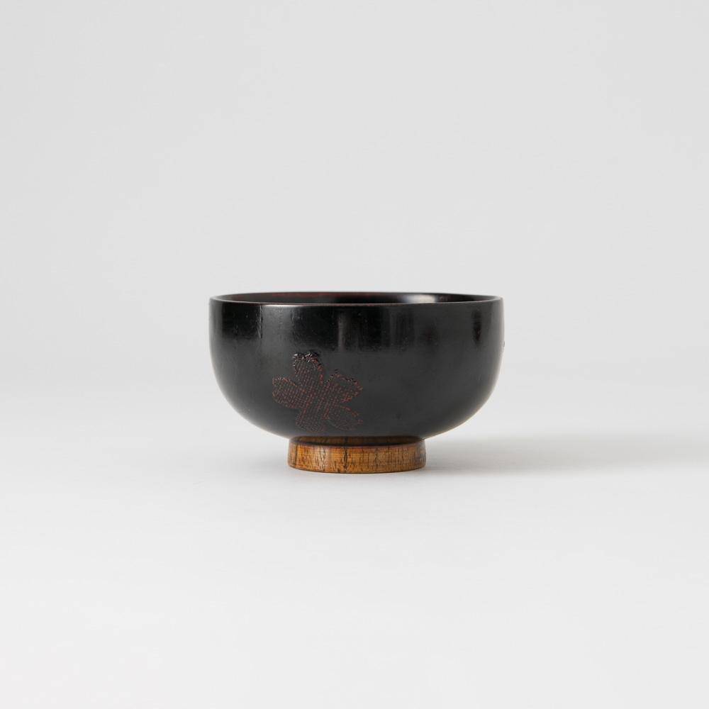 SAKURA Yamanaka Lacquerware Miso Soup Bowl - MUSUBI KILN - Quality Japanese Tableware and Gift