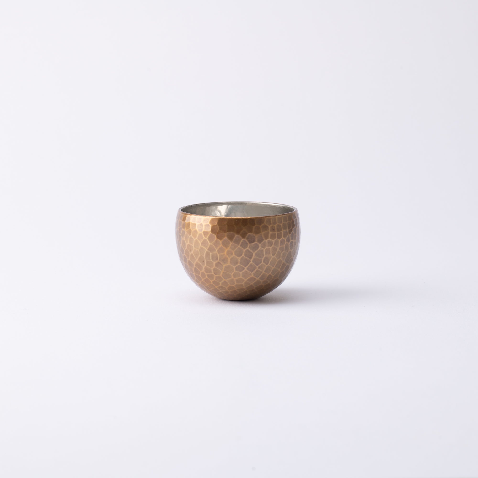 Seigado Golden Brown Copper Guinomi Sake Cup - MUSUBI KILN - Quality Japanese Tableware and Gift