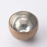 Seigado Golden Brown Copper Guinomi Sake Cup - MUSUBI KILN - Quality Japanese Tableware and Gift