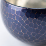 Seigado Indigo Blue Copper Guinomi Sake Cup - MUSUBI KILN - Quality Japanese Tableware and Gift