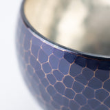 Seigado Indigo Blue Copper Guinomi Sake Cup - MUSUBI KILN - Quality Japanese Tableware and Gift