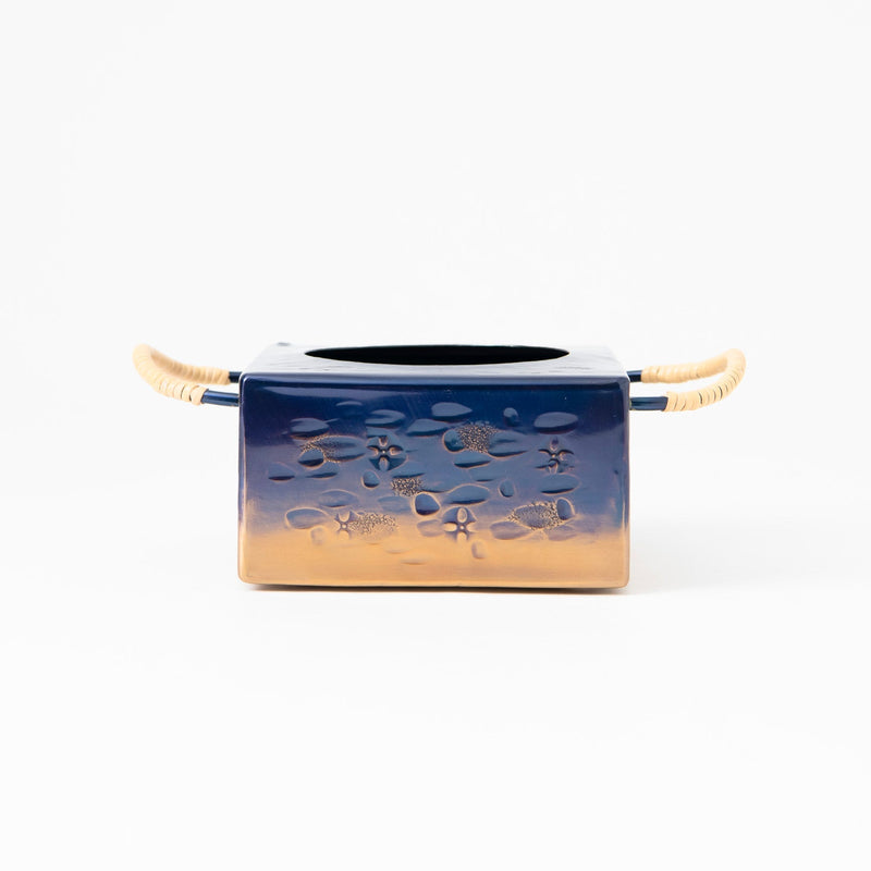 Seigado Indigo Blue Copper Sake Warmer - MUSUBI KILN - Quality Japanese Tableware and Gift