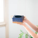 Seigado Indigo Blue Copper Sake Warmer - MUSUBI KILN - Quality Japanese Tableware and Gift