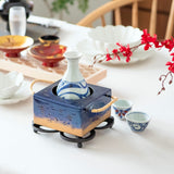 Seigado Indigo Blue Copper Sake Warmer - MUSUBI KILN - Quality Japanese Tableware and Gift