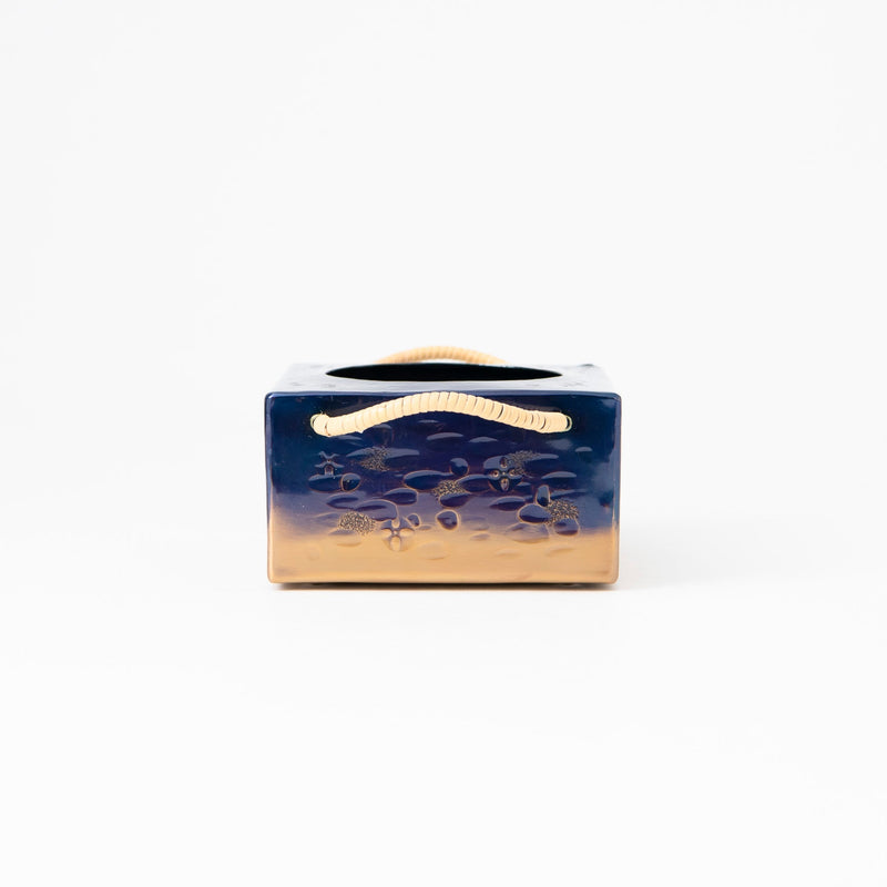 Seigado Indigo Blue Copper Sake Warmer - MUSUBI KILN - Quality Japanese Tableware and Gift