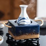 Seigado Indigo Blue Copper Sake Warmer - MUSUBI KILN - Quality Japanese Tableware and Gift