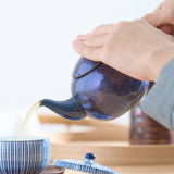 Seigado Indigo Blue Japanese Teapot 12.2oz(360ml) - MUSUBI KILN - Quality Japanese Tableware and Gift