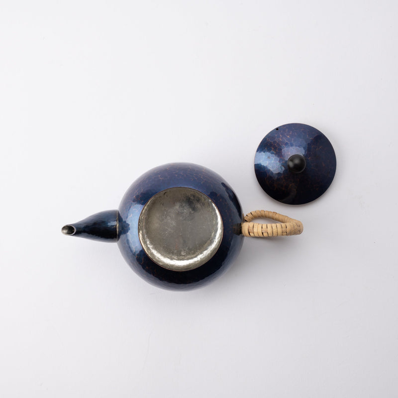 Seigado Indigo Blue Japanese Teapot 12.2oz(360ml) - MUSUBI KILN - Quality Japanese Tableware and Gift