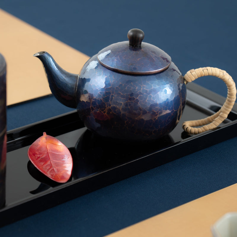 Seigado Indigo Blue Japanese Teapot 12.2oz(360ml) - MUSUBI KILN - Quality Japanese Tableware and Gift