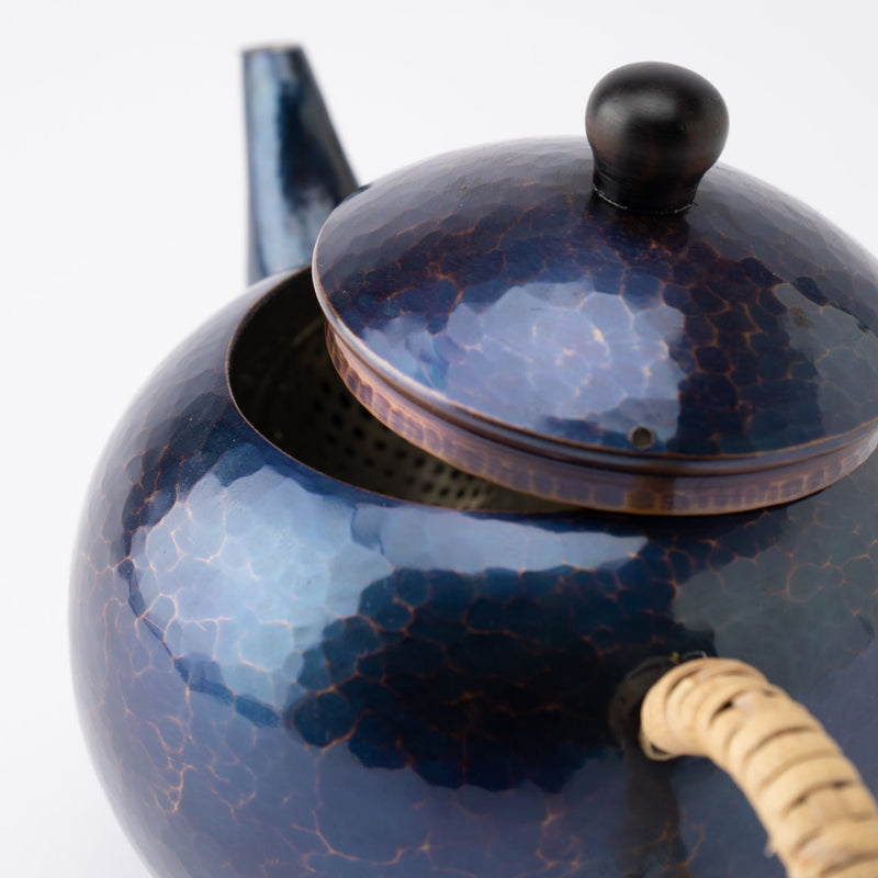 Seigado Indigo Blue Japanese Teapot 12.2oz(360ml) - MUSUBI KILN - Quality Japanese Tableware and Gift