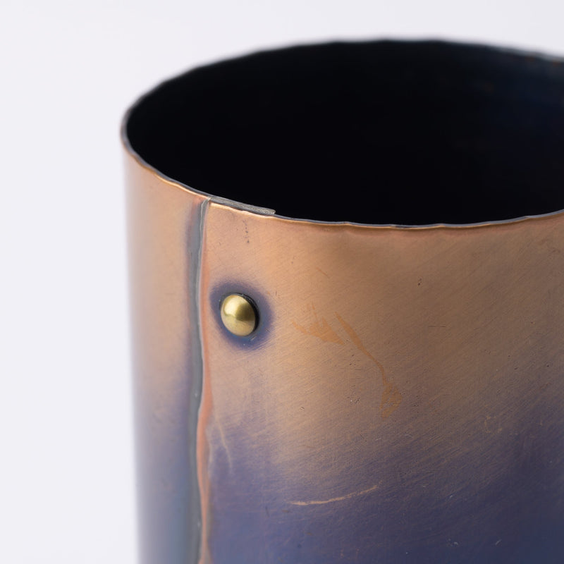 Seigado Purple Gradation Copper Single - Flower Vase - MUSUBI KILN - Quality Japanese Tableware and Gift