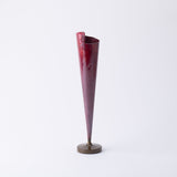 Seigado Red Copper Single - Flower Vase - MUSUBI KILN - Quality Japanese Tableware and Gift