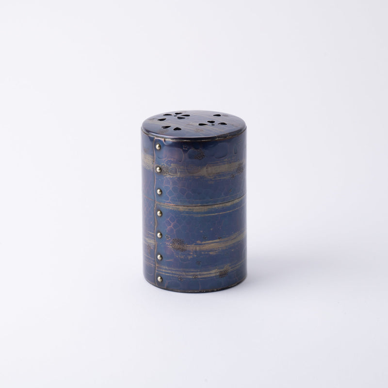 Seigado Sakura and Wind Pattern Copper Tea Canister - MUSUBI KILN - Quality Japanese Tableware and Gift