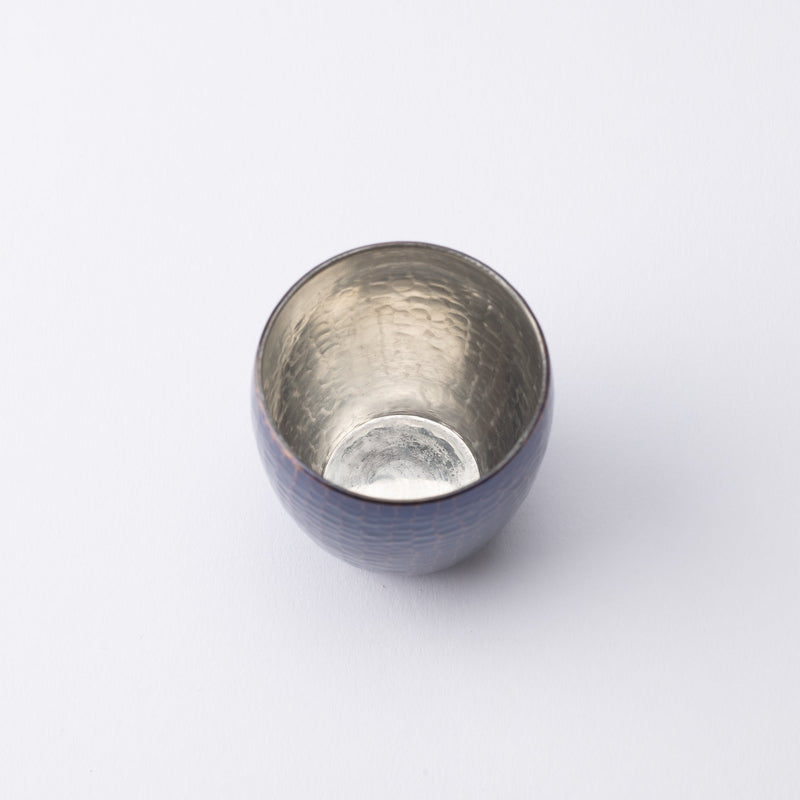 Seigado Tales of a Century Indigo Blue Guinomi Sake Cup - MUSUBI KILN - Quality Japanese Tableware and Gift