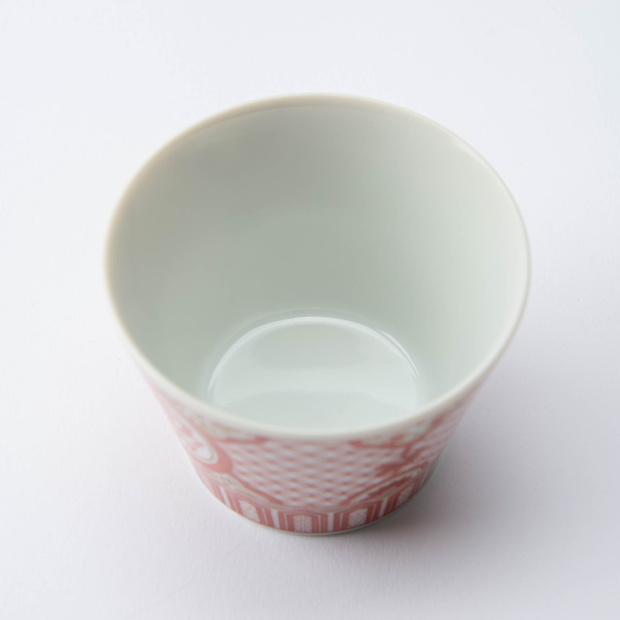 Seikou Kiln Akae Kutani Guinomi Sake Cup - MUSUBI KILN - Quality Japanese Tableware and Gift