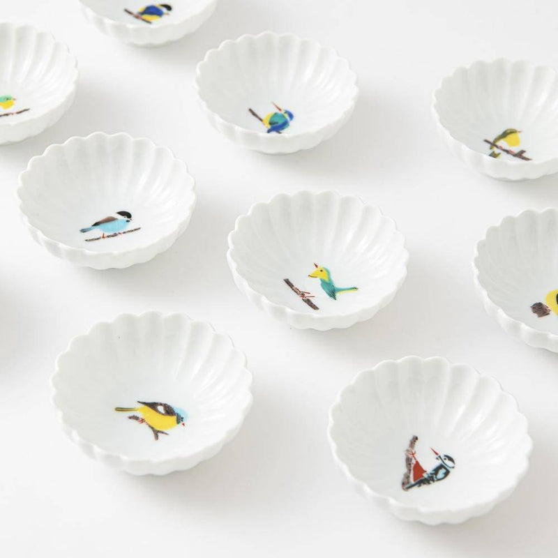 Seikou Kiln Bird Kutani Kobachi Bowl - 10 designs - MUSUBI KILN - Quality Japanese Tableware and Gift