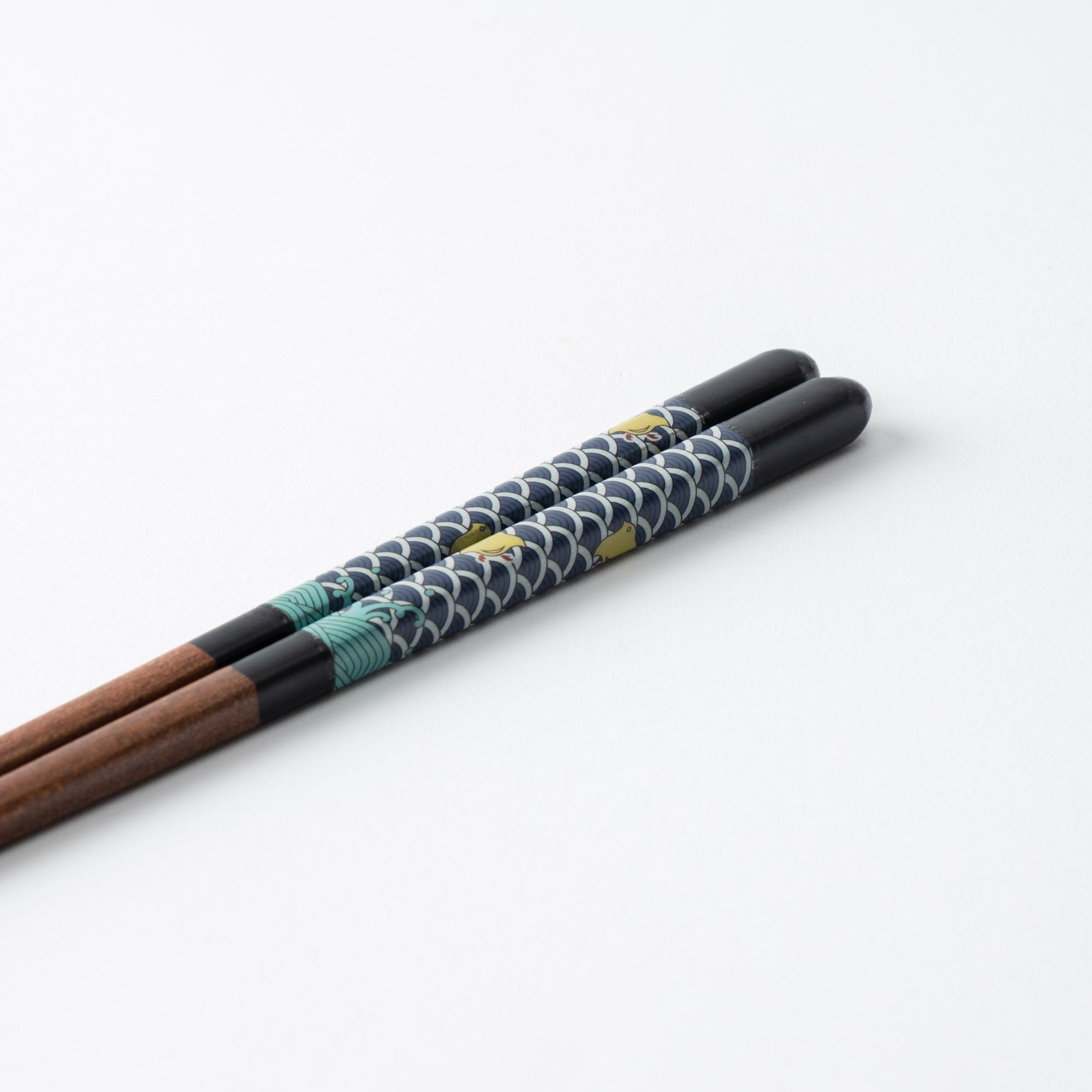 Seikou Kiln Black Kutani Color Reusable Chopsticks 23 cm (9 in) - MUSUBI KILN - Quality Japanese Tableware and Gift