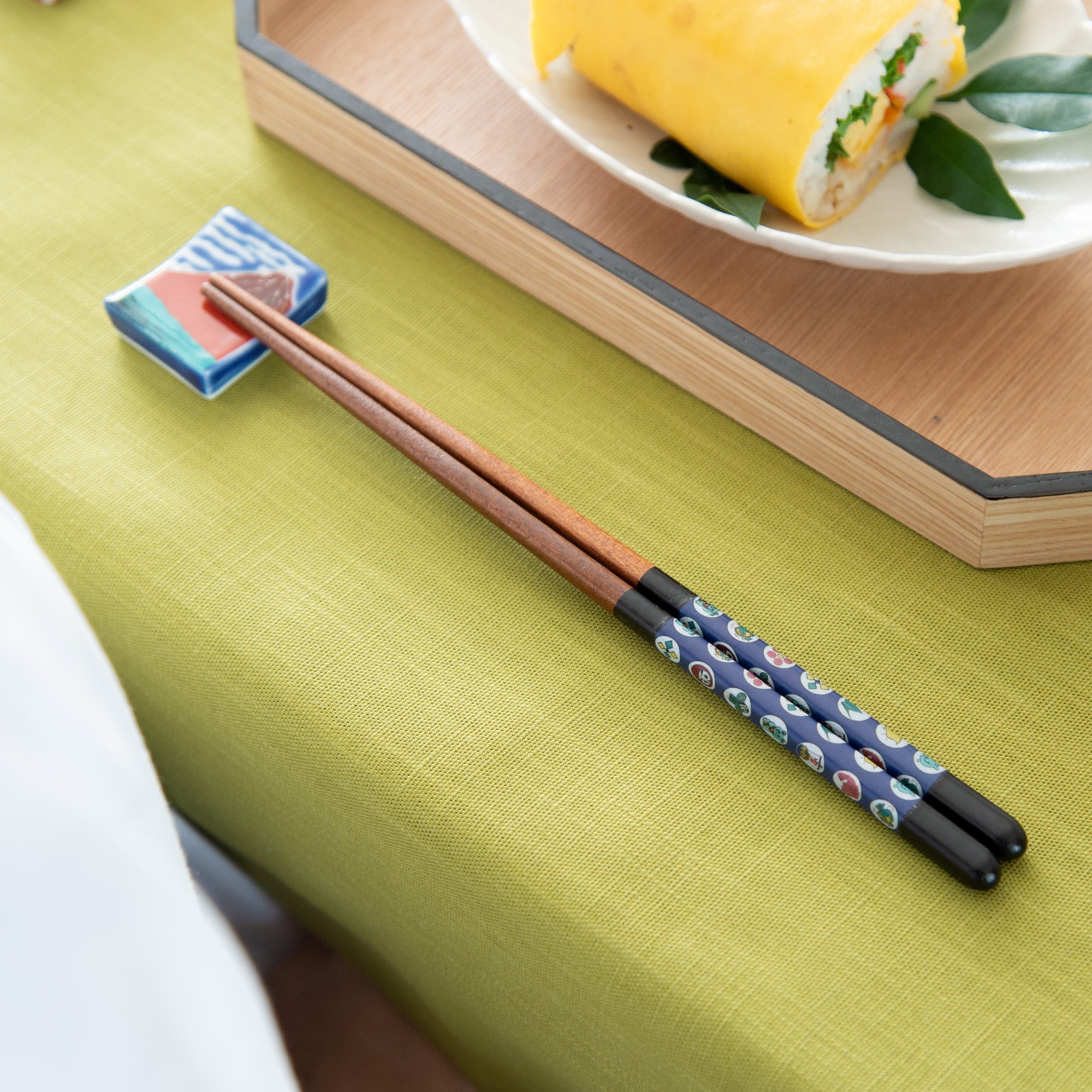 Seikou Kiln Black Kutani Color Reusable Chopsticks 23 cm (9 in) - MUSUBI KILN - Quality Japanese Tableware and Gift