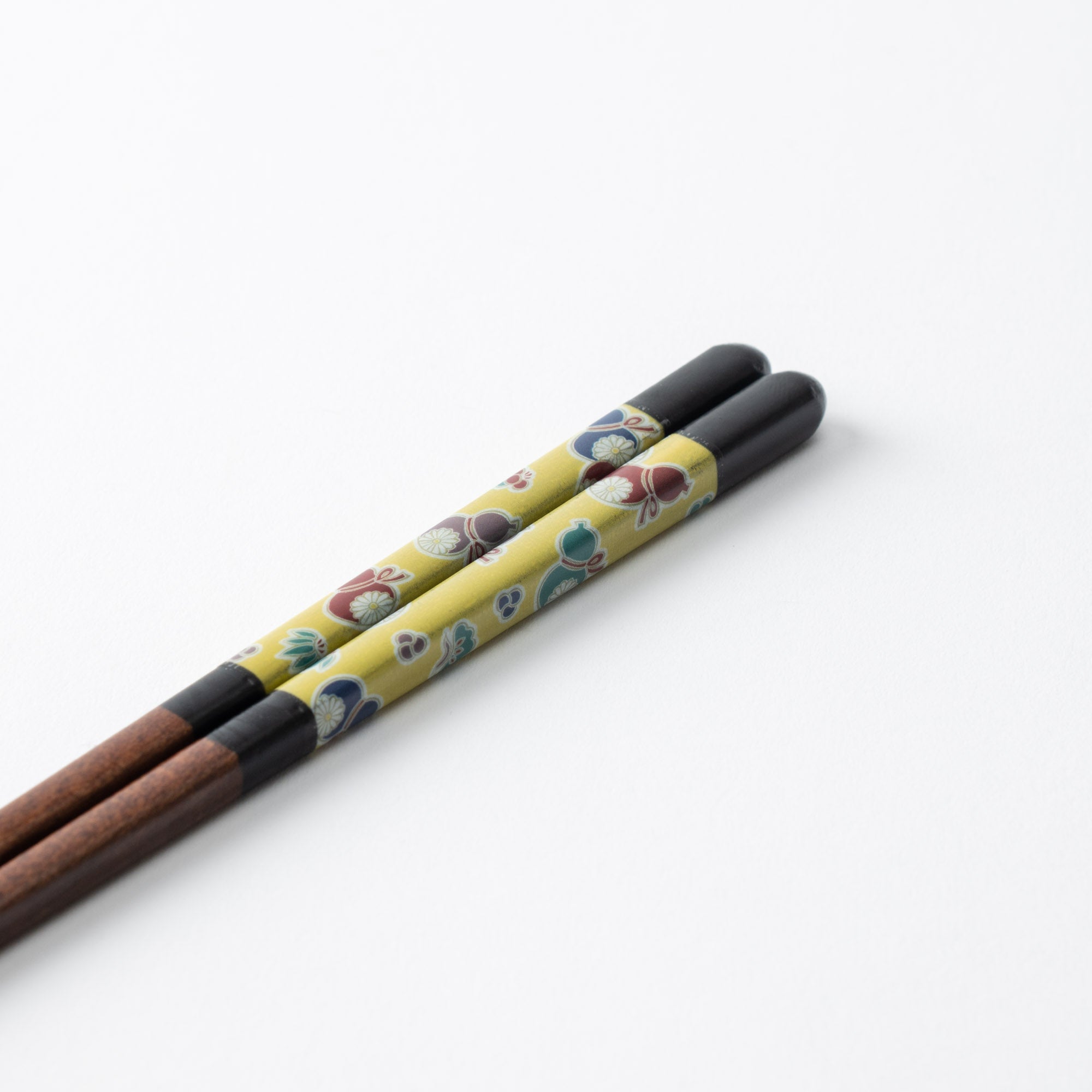 Seikou Kiln Black Kutani Color Reusable Chopsticks 23 cm (9 in) - MUSUBI KILN - Quality Japanese Tableware and Gift