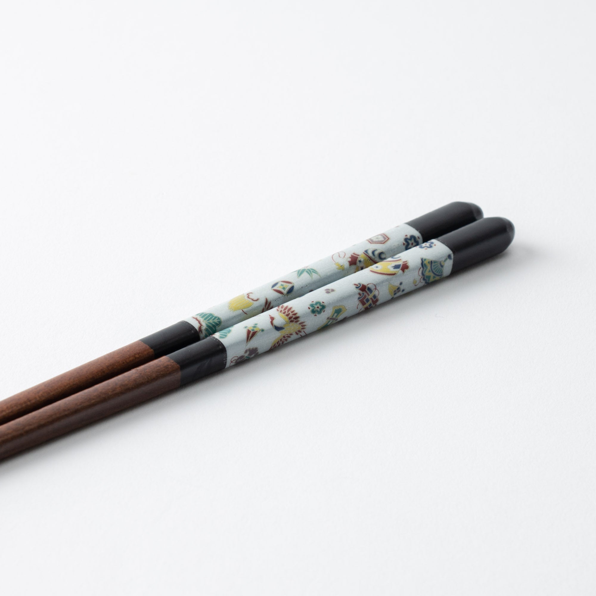 Seikou Kiln Black Kutani Color Reusable Chopsticks 23 cm (9 in) - MUSUBI KILN - Quality Japanese Tableware and Gift