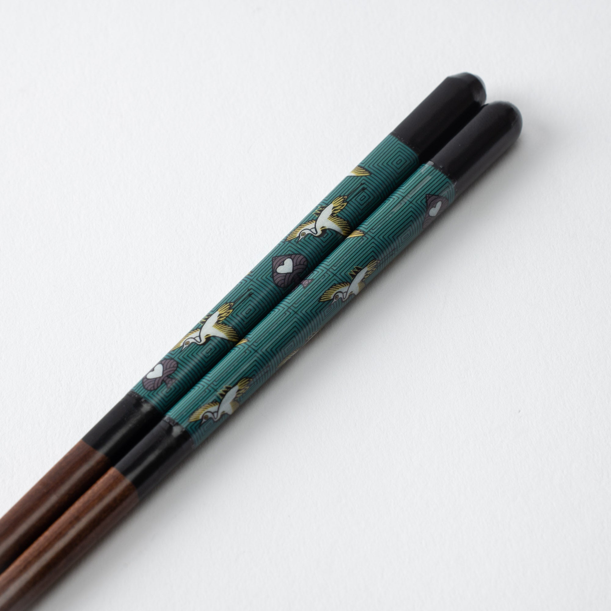 Seikou Kiln Black Kutani Color Reusable Chopsticks 23 cm (9 in) - MUSUBI KILN - Quality Japanese Tableware and Gift