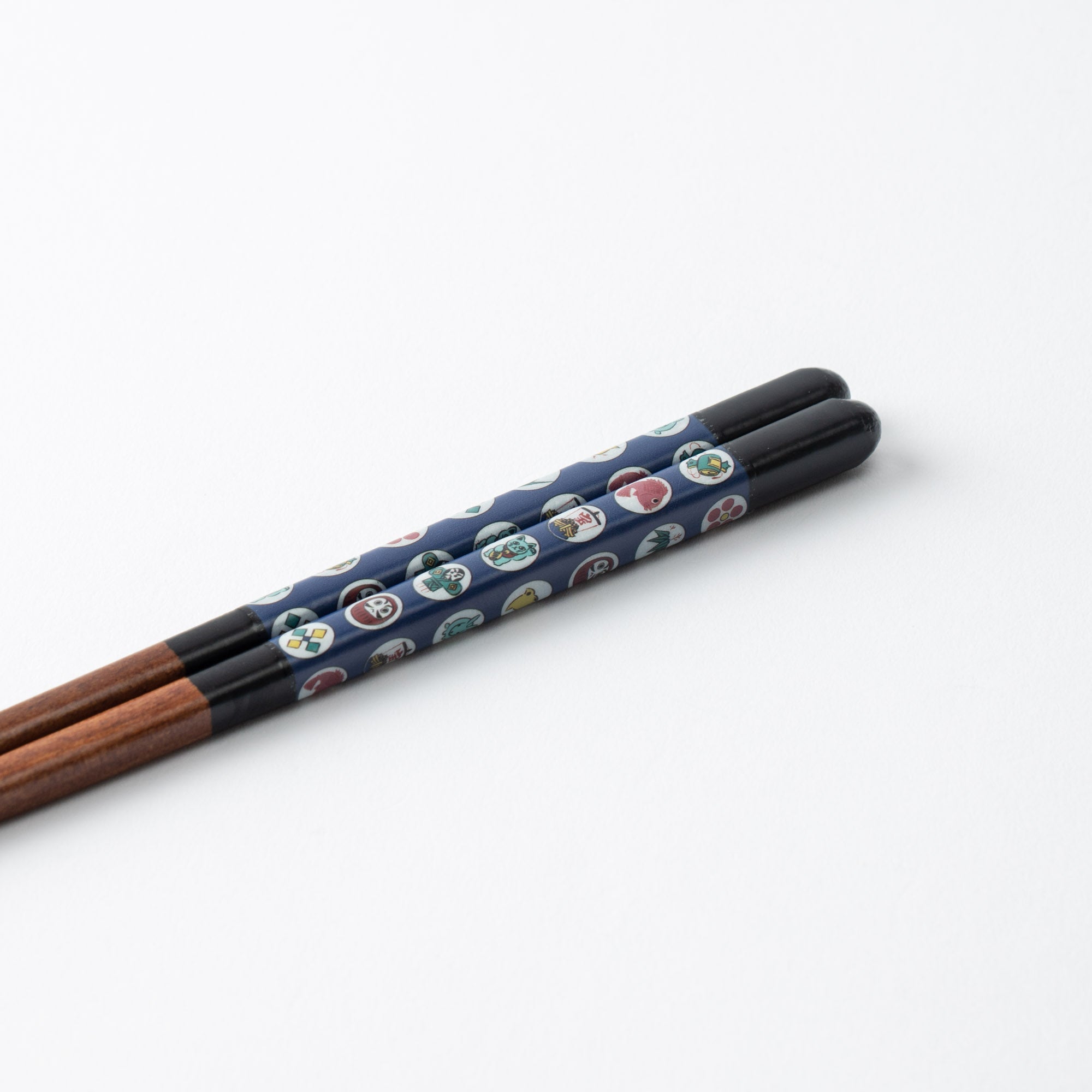 Seikou Kiln Black Kutani Color Reusable Chopsticks 23 cm (9 in) - MUSUBI KILN - Quality Japanese Tableware and Gift