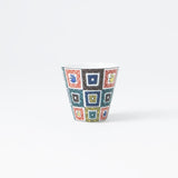 Seikou Kiln Color Tiles Kutani Ochoko Sake Cup - MUSUBI KILN - Quality Japanese Tableware and Gift