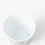 Seikou Kiln Color Tiles Kutani Ochoko Sake Cup - MUSUBI KILN - Quality Japanese Tableware and Gift