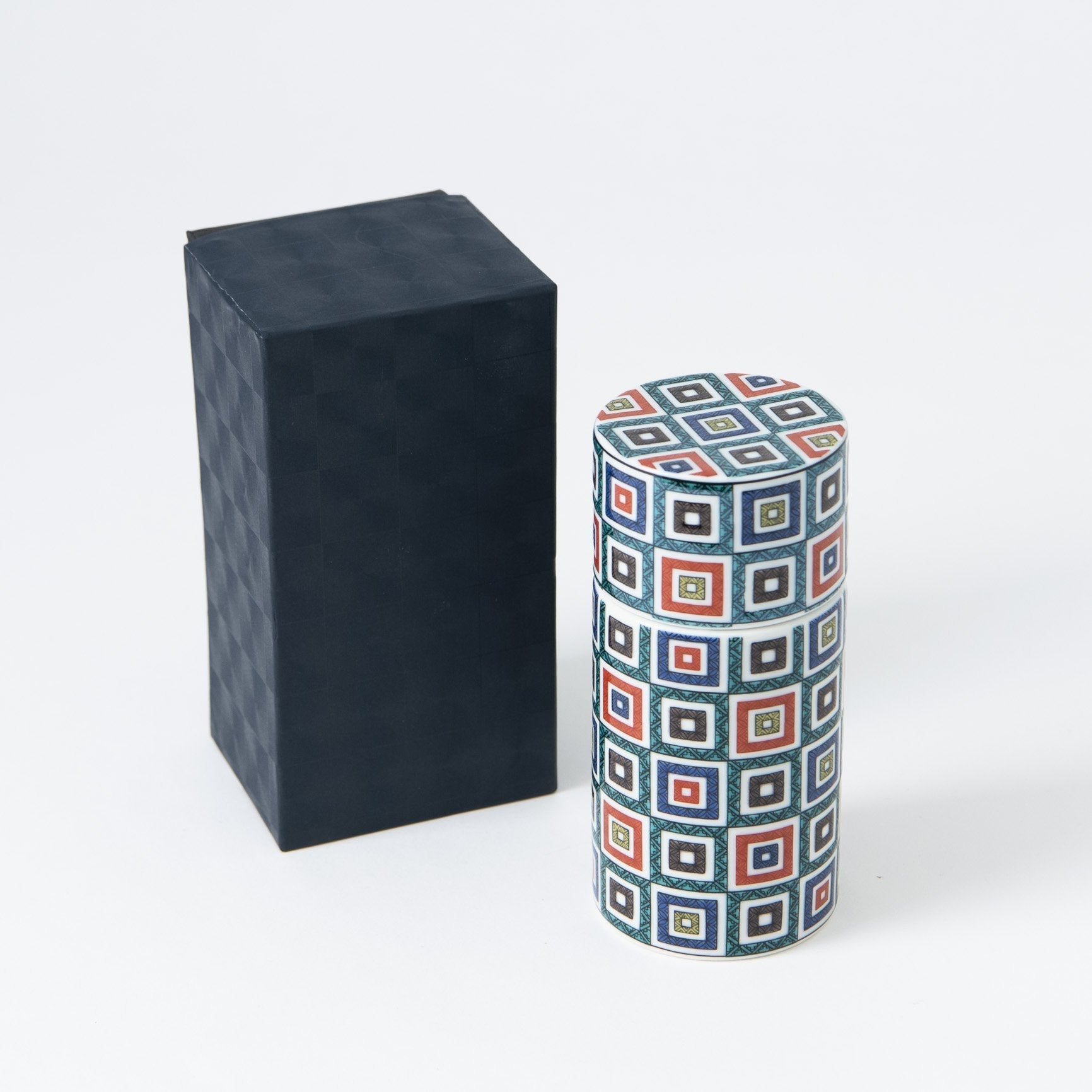 Seikou Kiln Color Tiles Kutani Sake Set - MUSUBI KILN - Quality Japanese Tableware and Gift