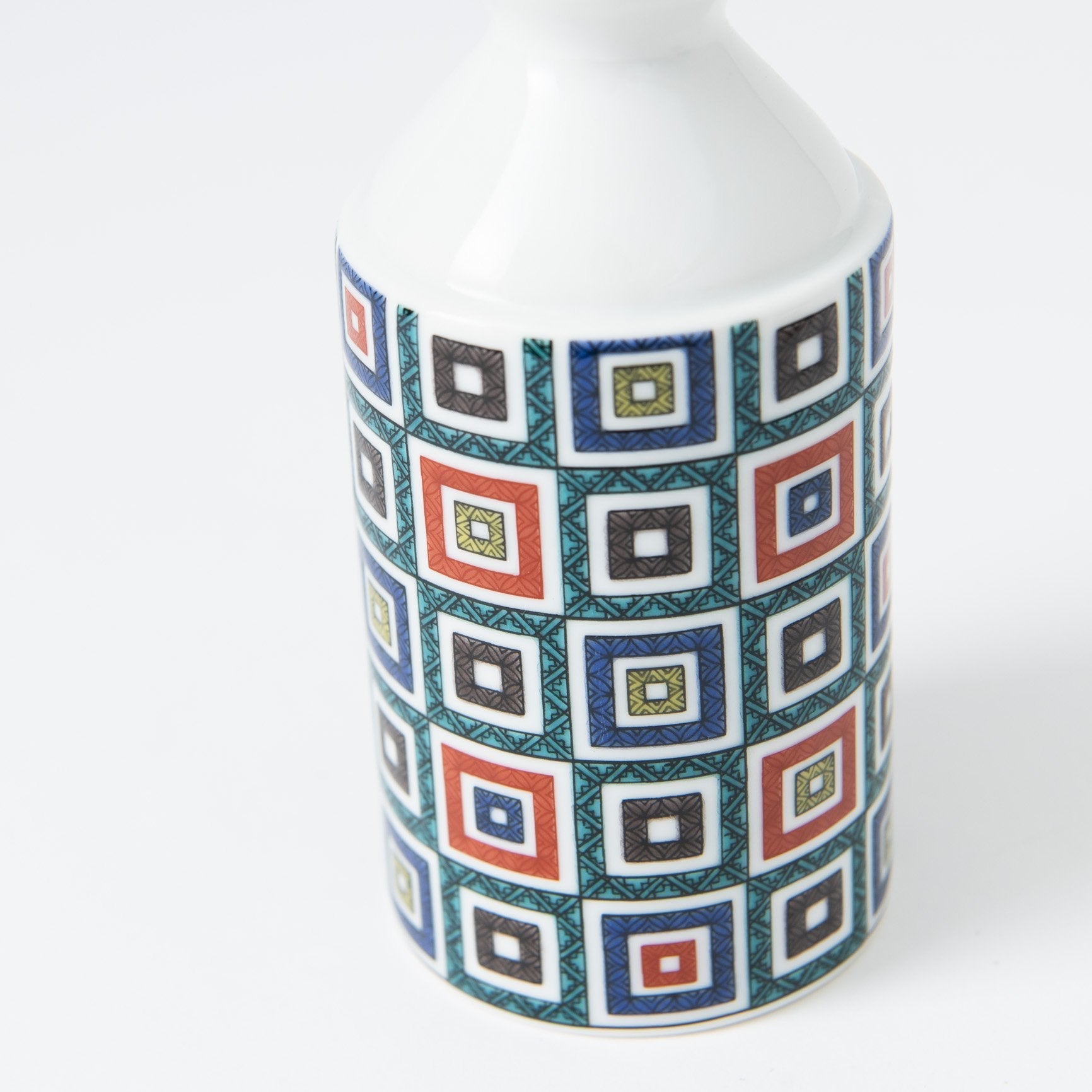 Seikou Kiln Color Tiles Kutani Sake Set - MUSUBI KILN - Quality Japanese Tableware and Gift