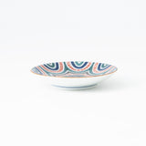 Seikou Kiln Geometric Pattern Kutani Sauce Plate - MUSUBI KILN - Quality Japanese Tableware and Gift