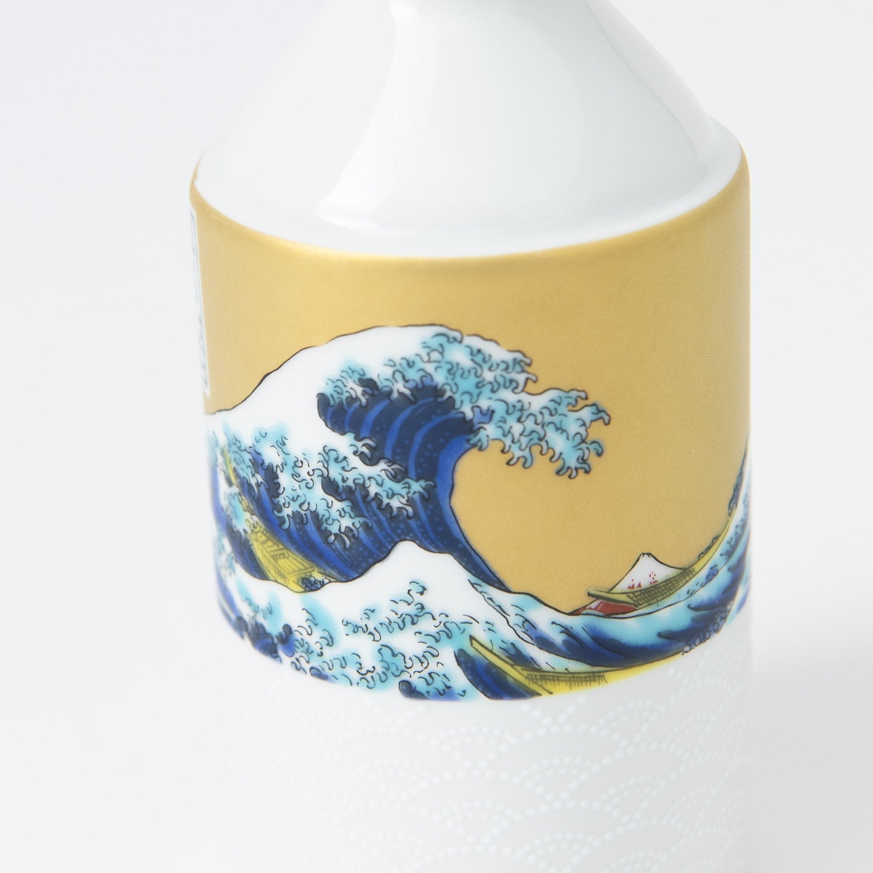 Seikou Kiln Hokusai Wave Kutani Sake Set - MUSUBI KILN - Quality Japanese Tableware and Gift