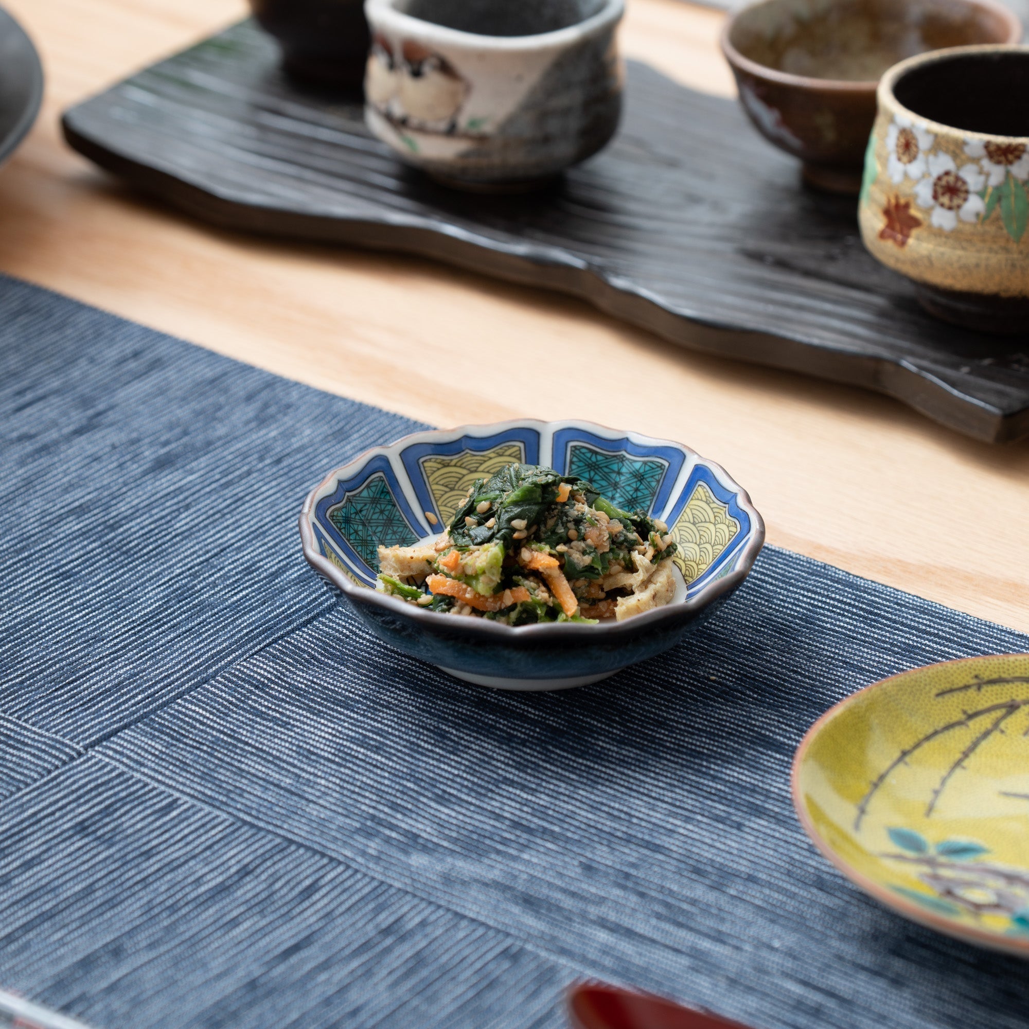 Seikou Kiln Ko - Kutani Kobachi Bowl Set - MUSUBI KILN - Quality Japanese Tableware and Gift